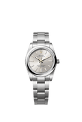 Rolex Oyster Perpetual 34 Stainless Steel / Silver — Ref. 124200