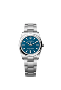 Rolex Oyster Perpetual 34 Blue Matte — Ref. 124200