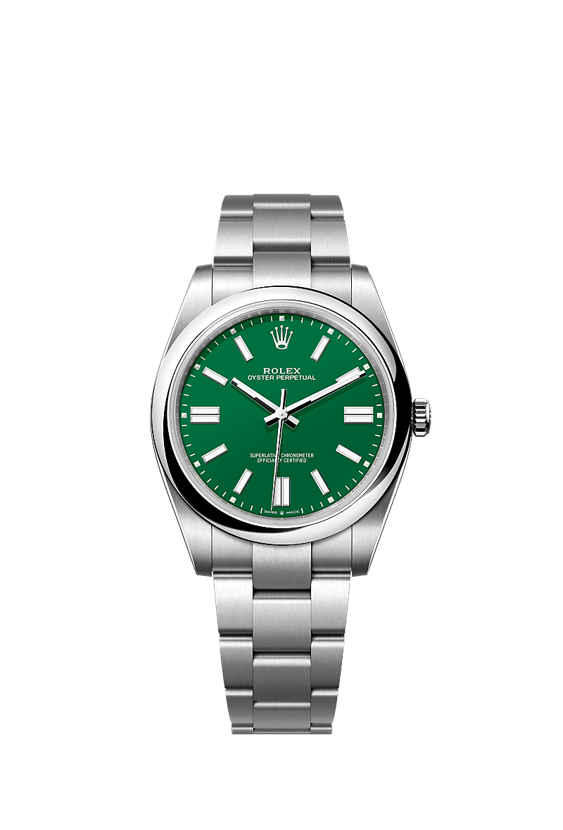 Rolex Oyster Perpetual 41 Stainless Steel / Green — Ref. 124300
