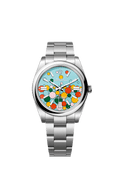 Rolex Oyster Perpetual 41 Stainless Steel / Turquoise Celebration — Ref. 124300