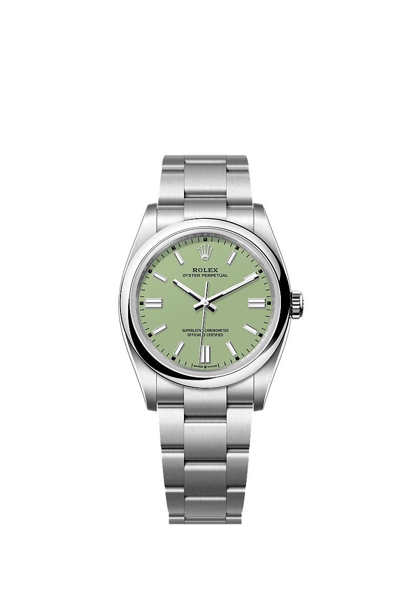 Rolex - Oyster Perpetual 36 Stainless Steel / Pistachio — Ref. 126000