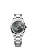 Rolex Datejust 36 Stainless Steel / Domed / Slate - Roman / Oyster — Ref. 126200