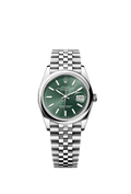 Rolex Datejust 36 Stainless Steel - Domed / Green / Jubilee — Ref. 126200