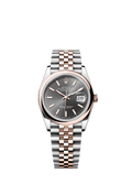 Rolex Datejust 36 Stainless Steel / Everose / Smooth / Dark Rhodium / Jubilee — Ref. 126201