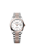Rolex Datejust 36 Stainless Steel / Everose / Smooth / White / Jubilee — Ref. 126201