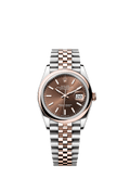 Rolex - Datejust 36 Stainless Steel - Everose - Domed / Chocolate / Jubilee — Ref. 126201