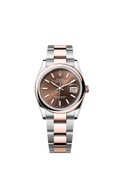 Rolex - Datejust 36 Stainless Steel - Everose - Domed / Chocolate / Oyster — Ref. 126201