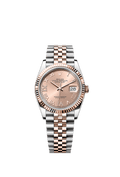 Rolex Datejust 36 Stainless Steel / Everose / Fluted / Rose Roman / Jubilee — Ref. 126231
