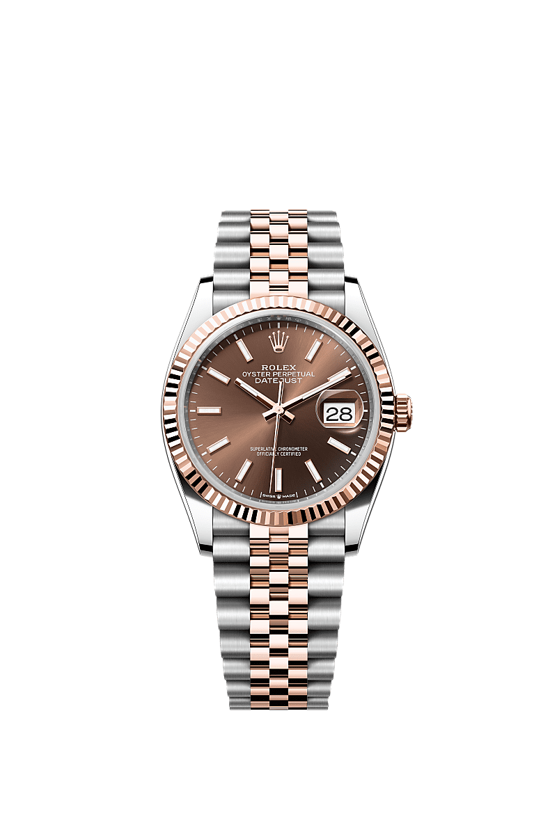 Rolex - Datejust 36 Stainless Steel - Everose / Fluted / Chocolate / Jubilee — Ref. 126231