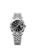 Rolex Datejust 36 Stainless Steel / Fluted / Black / Jubilee — Ref. 126234