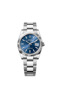 Rolex Datejust 36 Stainless Steel / Fluted / Blue / Oyster — Ref. 126234