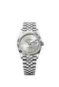 Rolex Datejust 36 Stainless Steel / Fluted / Silver Roman-Diamonds / Jubilee — Ref. 126234