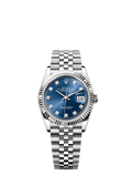 Rolex Datejust 36 Stainless Steel / Fluted / Blue-Diamond / Jubilee — Ref. 126234