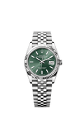 Rolex Datejust 36 Stainless Steel / Fluted / Green / Jubilee — Ref. 126234