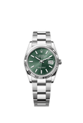 Rolex - Datejust 36 Stainless Steel / Fluted / Green / Oyster — Ref. 126234