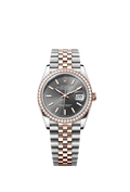 Rolex Datejust 36 Stainless Steel / Everose / Diamond / Dark Rhodium / Jubilee — Ref. 126281RBR