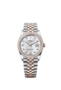 Rolex Datejust 36 Stainless Steel / Everose / Diamond / MOP Diamond / Jubilee — Ref. 126281RBR