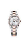 Rolex Datejust 36 Stainless Steel / Everose / Diamond / MOP Diamond / Oyster — Ref. 126281RBR