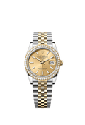 Rolex Datejust 36 Stainless Steel / Yellow Gold / Diamond / Champagne / Jubilee — Ref. 126283RBR