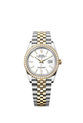 Rolex Datejust 36 Stainless Steel / Yellow Gold / Diamond/ White / Jubilee — Ref. 126283RBR
