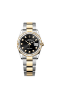 Rolex Datejust 36 Stainless Steel / Yellow Gold / Diamond / Black Diamond / Oyster — Ref. 126283RBR