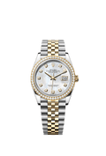 Rolex Datejust 36 Stainless Steel / Yellow Gold / Diamond / MOP Diamond / Jubilee — Ref. 126283RBR