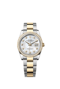 Rolex Datejust 36 Stainless Steel / Yellow Gold / Diamond / MOP Diamond / Oyster — Ref. 126283RBR