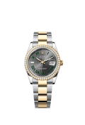 Rolex (Wimbledon) Datejust 36 Stainless Steel / Yellow Gold / Diamond / Slate - Roman / Oyster — Ref. 126283RBR