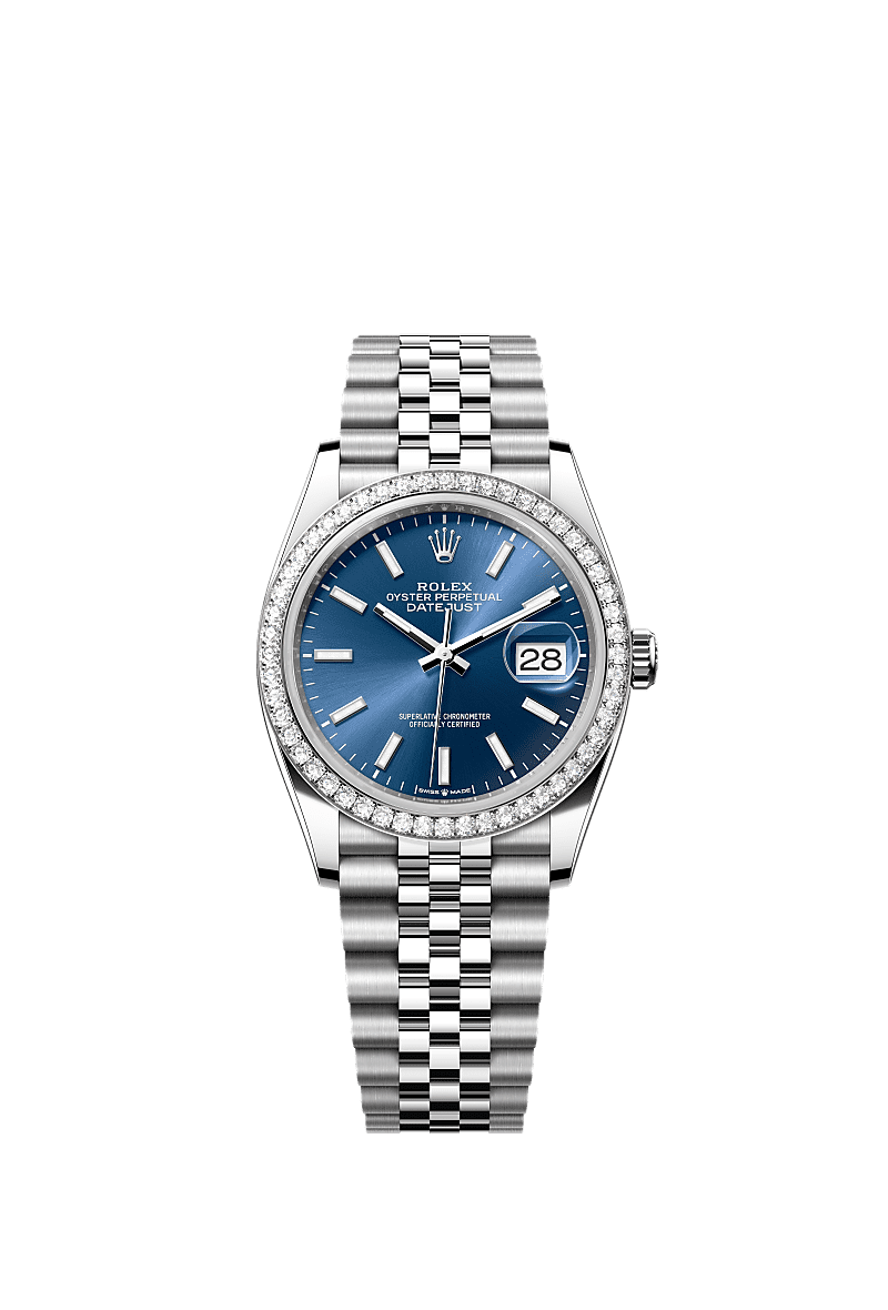 Rolex Datejust 36 Stainless Steel / Diamond / Blue / Jubilee — Ref. 126284RBR