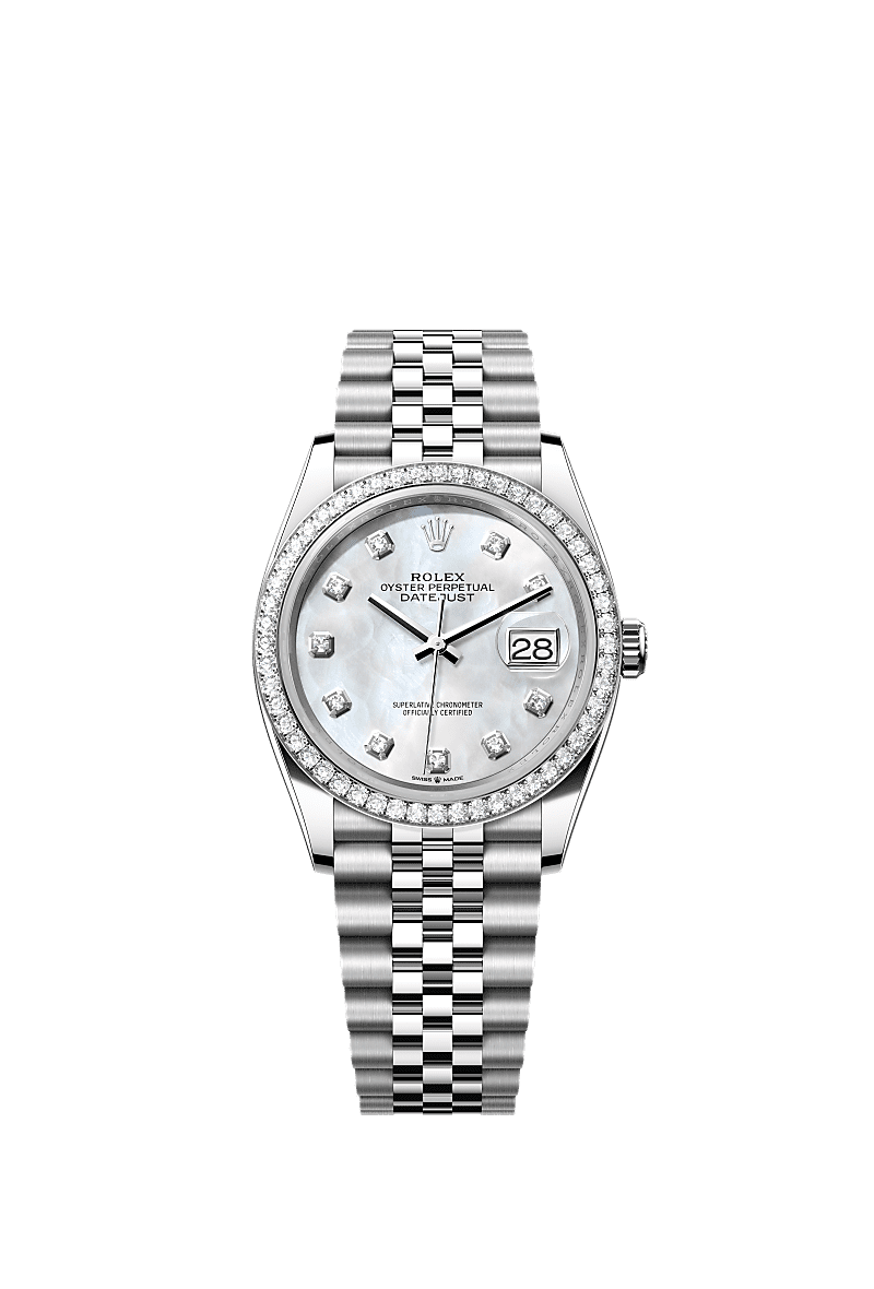 Rolex Datejust 36 Stainless Steel / Diamond / MOP-Diamond / Jubilee — Ref. 126284RBR