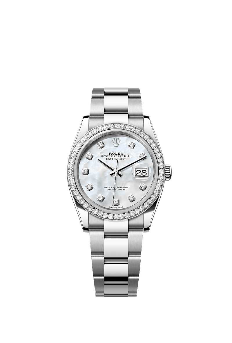 Rolex Datejust 36 Stainless Steel / Diamond / MOP-Diamond / Oyster — Ref. 126284RBR