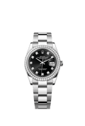 Rolex Datejust 36 Stainless Steel / Diamond / Black-Diamond / Oyster — Ref. 126284RBR