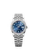 Rolex Datejust 36 Stainless Steel / Diamond / Blue-Diamond / Jubilee — Ref. 126284RBR