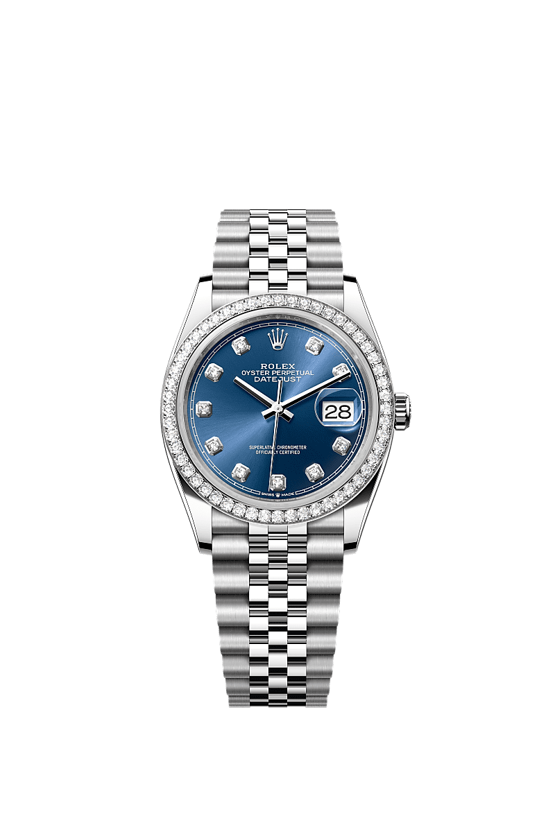 Rolex Datejust 36 Stainless Steel / Diamond / Blue-Diamond / Jubilee — Ref. 126284RBR