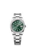 Rolex Datejust 36 Stainless Steel - Diamond / Green / Oyster — Ref. 126284RBR