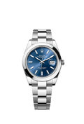 Rolex Datejust 41 Stainless Steel Smooth / Oyster / Blue — Ref. 126300