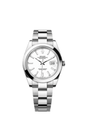 Rolex Datejust 41 Stainless Steel Smooth / Oyster / White — Ref. 126300