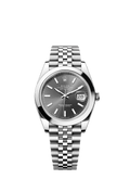 Rolex Datejust 41 Stainless Steel Smooth / Jubilee / Dark Rhodium — Ref. 126300