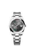Rolex (Wimbledon) Datejust 41 Stainless Steel Smooth / Oyster / Slate Roman — Ref. 126300
