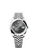 Rolex (Wimbledon) Datejust 41 Stainless Steel Smooth / Jubilee / Slate Roman — Ref. 126300