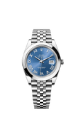 Rolex Datejust 41 Stainless Steel Smooth / Jubilee / Blue Roman — Ref. 126300
