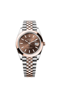 Rolex Datejust 41 Rolesor Everose Smooth / Jubilee / Chocolate — Ref. 126301