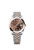 Rolex Datejust 41 Rolesor Everose Smooth / Jubilee / Chocolate - Diamond — Ref. 126301