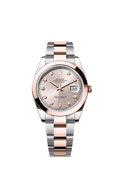 Rolex Datejust 41 Rolesor Everose Smooth / Oyster / Sundust - Diamond — Ref. 126301