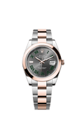 Rolex (Wimbledon) Datejust 41 Rolesor Everose Smooth / Oyster / Slate - Roman — Ref. 126301
