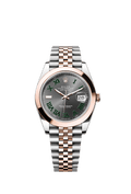 Rolex (Wimbledon) Datejust 41 Rolesor Everose Smooth / Jubilee/ Slate - Roman — Ref. 126301