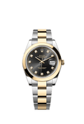 Rolex Datejust 41 Rolesor Yellow Smooth / Oyster / Black - Diamond — Ref. 126303