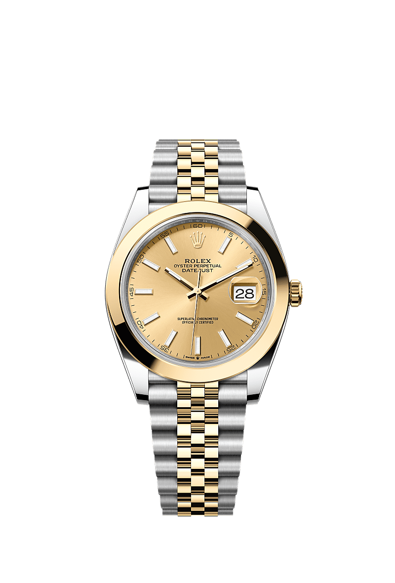 Rolex Datejust 41 Rolesor Yellow Smooth / Jubilee/ Champagne — Ref. 126303