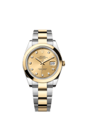 Rolex Datejust 41 Rolesor Yellow Smooth / Oyster / Champagne - Diamond — Ref. 126303