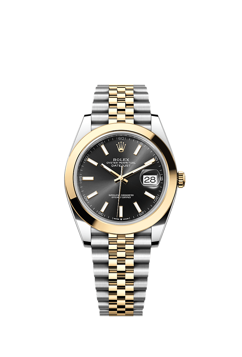 Rolex Datejust 41 Rolesor Yellow Smooth / Jubilee / Black — Ref. 126303